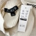 J. Crew Premium Rib Turtleneck Long Sleeve Whipstitch Trim Natural Beige S NWT