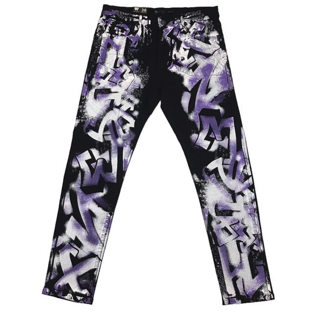 Men’s “Graffiti Paint” Jeans. Size 34