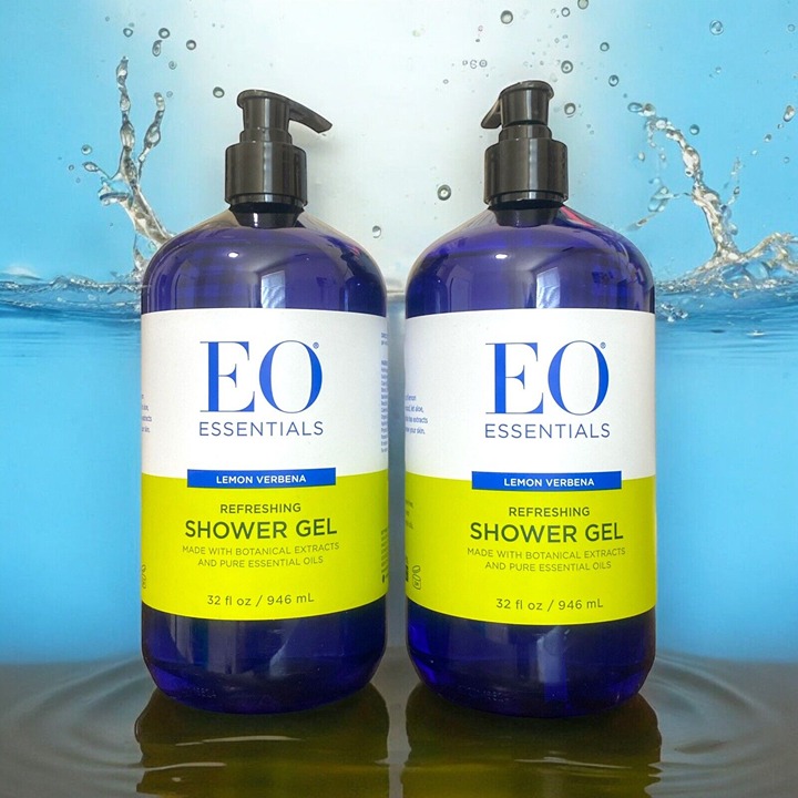 2-Pack EO Essentials ~ Lemon Verbena Refreshing Shower Gel 32 fl oz Each