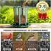 Birdream 2 Pack Bird Feeders for Outside, Pagoda Design Fun Installatio Bird Fee