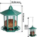Birdream 2 Pack Bird Feeders for Outside, Pagoda Design Fun Installatio Bird Fee