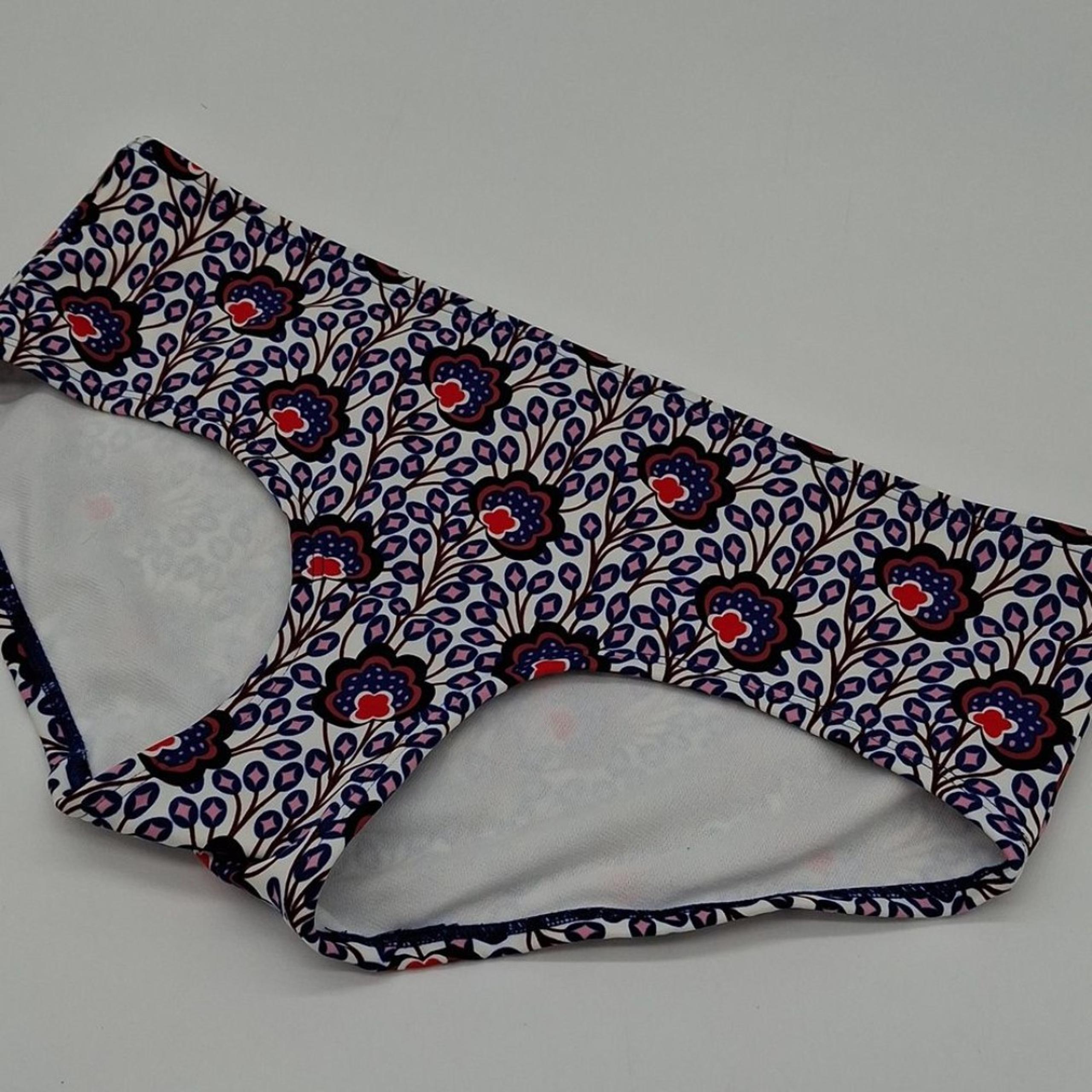 Boden Bikini Bottom Womens 8 Island Bloom Hipster White Purple US8