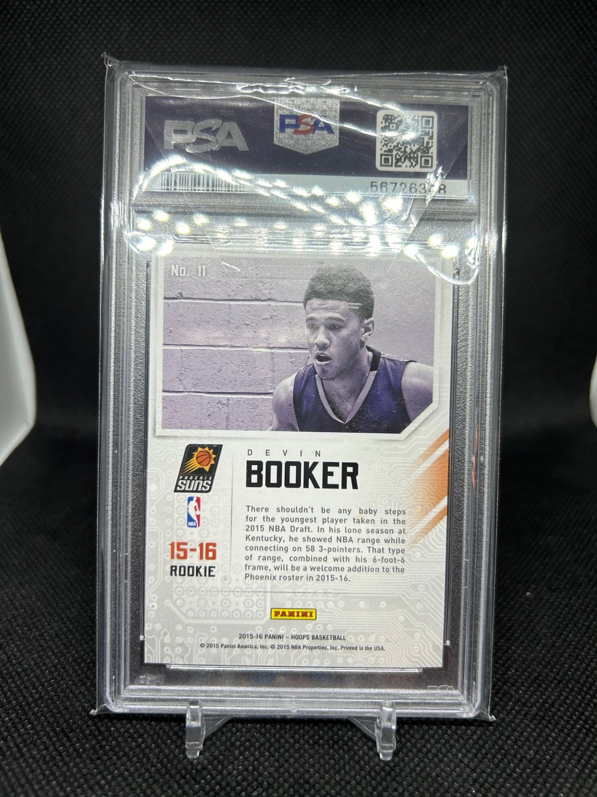 2015 Panini Hoops Devin Booker Rookie PSA 10 Faces Of The