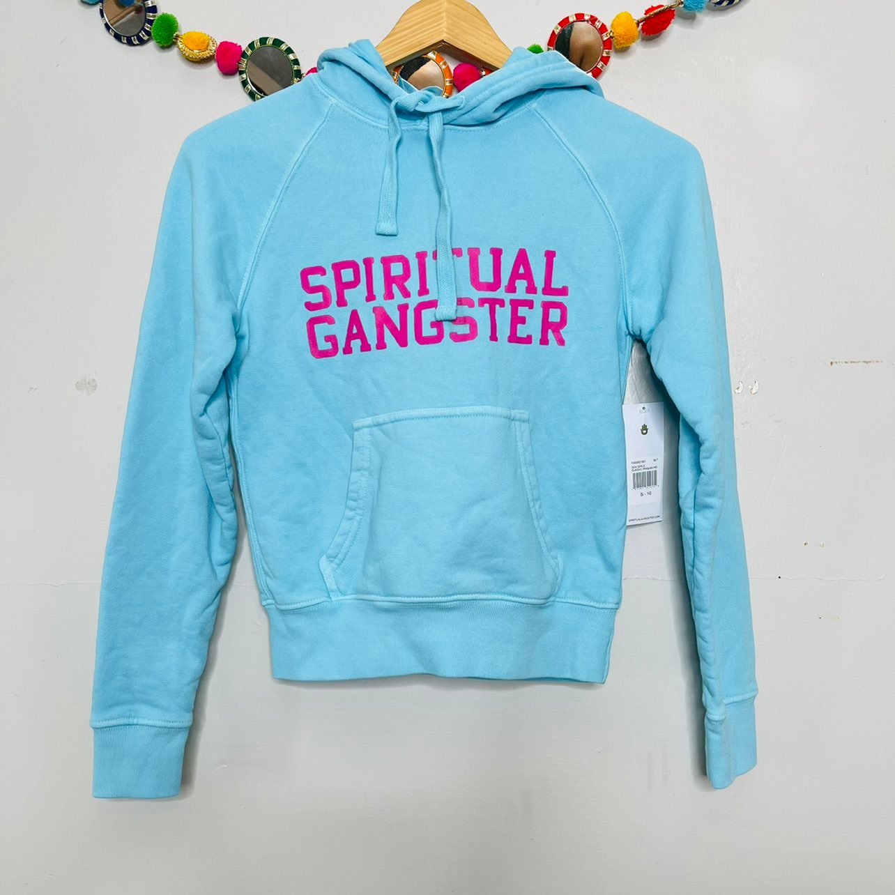 SPIRITUAL GANGSTER light blue hoodie