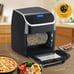 JSTUOKE 13 qt 3-Basket Air Fryer, Black - Multifunctional Digital