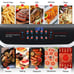 JSTUOKE 13 qt 3-Basket Air Fryer, Black - Multifunctional Digital