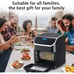 JSTUOKE 13 qt 3-Basket Air Fryer, Black - Multifunctional Digital