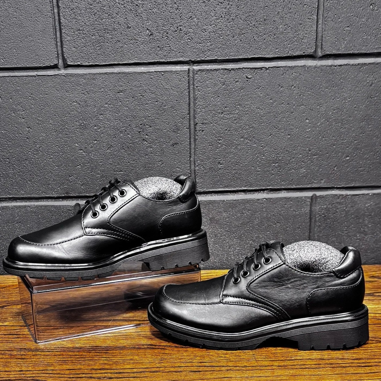 Vintage Dr. Martens 9260 Black Leather Oxford Shoes Made In England Size 6 /US 7