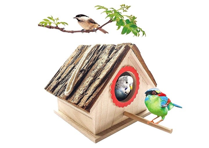 Wooden Bird House (5.6x4.2x3.9)