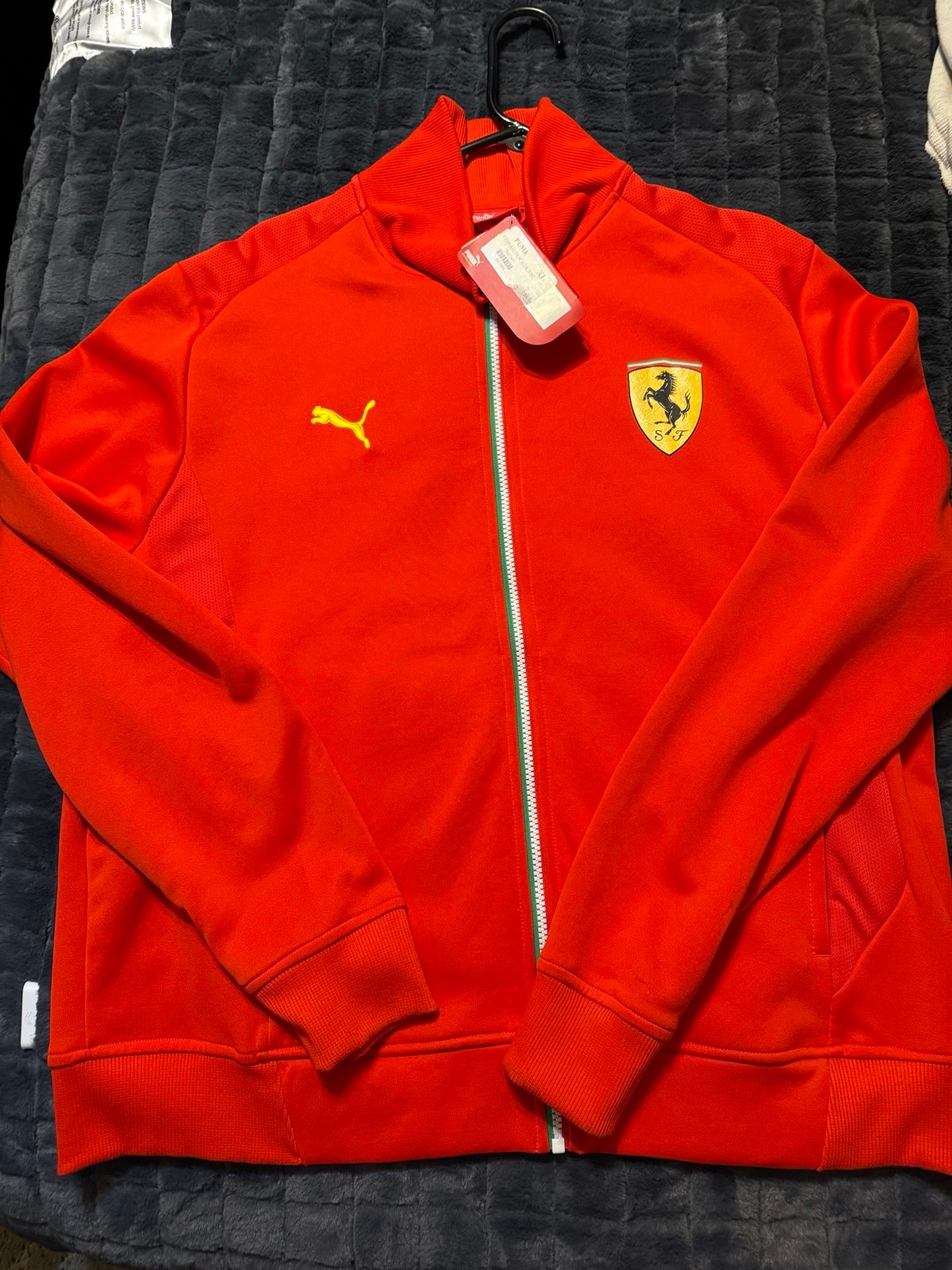 Puma Scuderia Ferrari red track jacket zipper style size XL