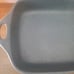 Corning Ware Creations Denim Blue Stoneware 9 x 13 Rectangle Roaster Baking Pan