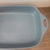 Corning Ware Creations Denim Blue Stoneware 9 x 13 Rectangle Roaster Baking Pan