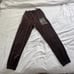 Boys lie “only time will tell” brown velour velvet graphic jogger sweat pants M