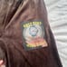 Boys lie “only time will tell” brown velour velvet graphic jogger sweat pants M