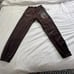 Boys lie “only time will tell” brown velour velvet graphic jogger sweat pants M