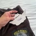 Boys lie “only time will tell” brown velour velvet graphic jogger sweat pants M
