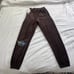 Boys lie “only time will tell” brown velour velvet graphic jogger sweat pants M