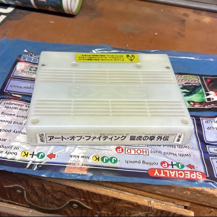 Original Neo Geo Art Of Fighting 3 Japanese Version Arcade White SNK Cart PCB