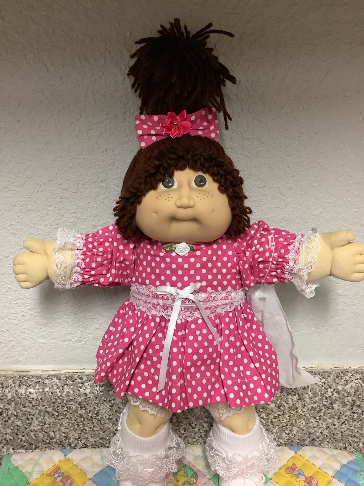 Vintage JESMAR Cabbage Patch Kid Girl With Freckles Head Mold #2