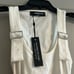 Maniere de Voir Belted white high leg bodysuit