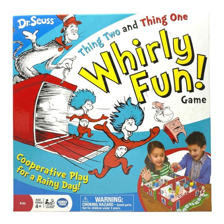 Dr. Seuss THING TWO And THING ONE WHIRLY FUN GAME The Cat In The Hat NEW Sealed