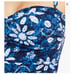 Bleu Rod Beattie Navy Blue One Piece Floral Sweethart Swimsuit size 4 NWT
