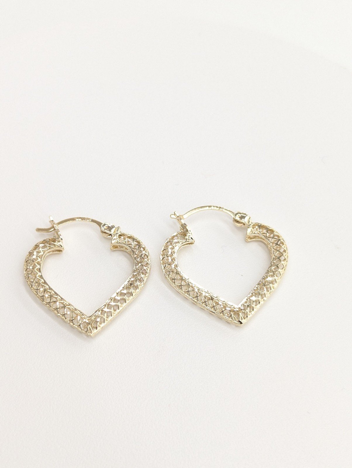 10kt Real Gold Heart Earring For Women