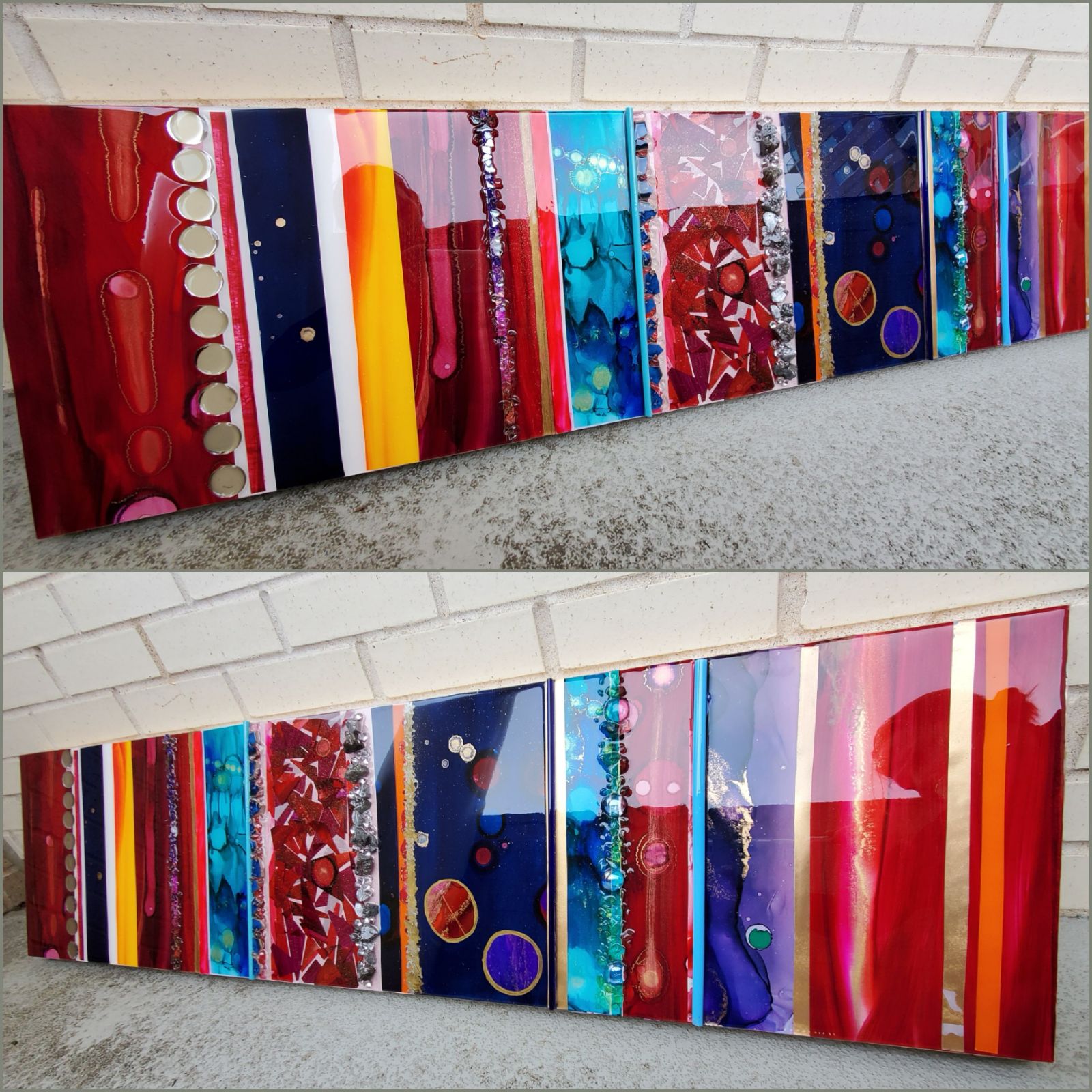 SOLD - Abstract Mixed Media & Resin Art