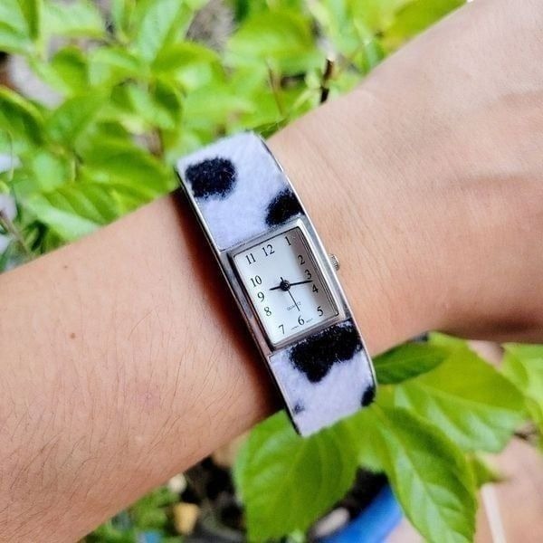 Cow Print Dalmation Quartz Womens Womans Watch