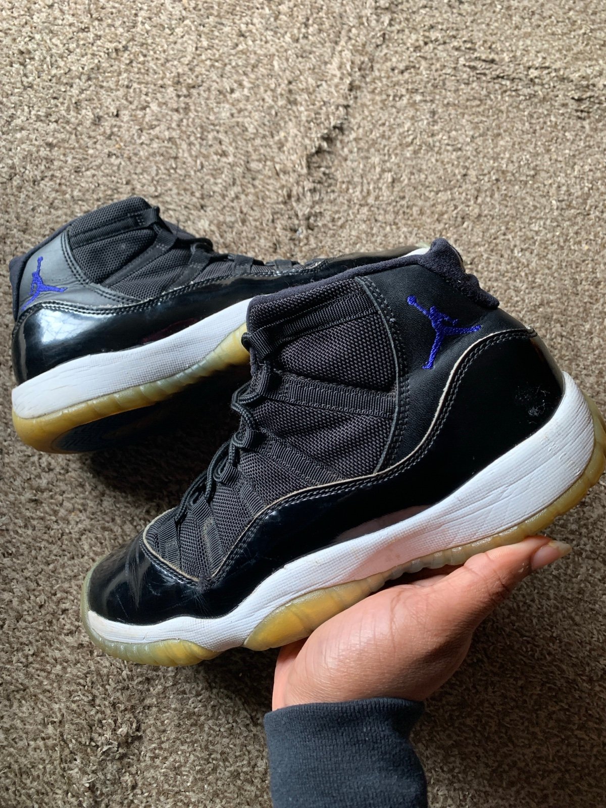 Air Jordan 11 Retro Space Jam Grade School Unisex Size 7y