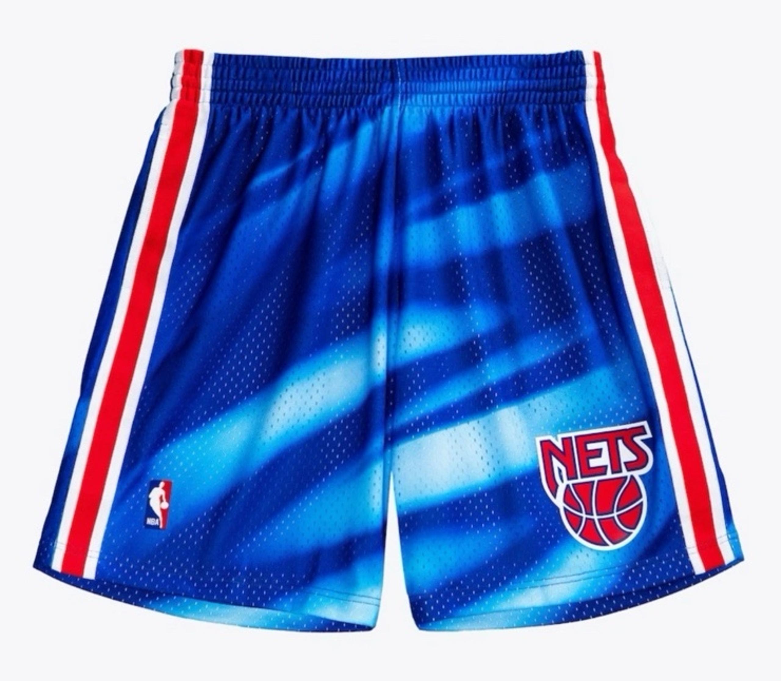 Men's M Mitchell & Ness New Jersey/Brooklyn Nets Basketball Shorts