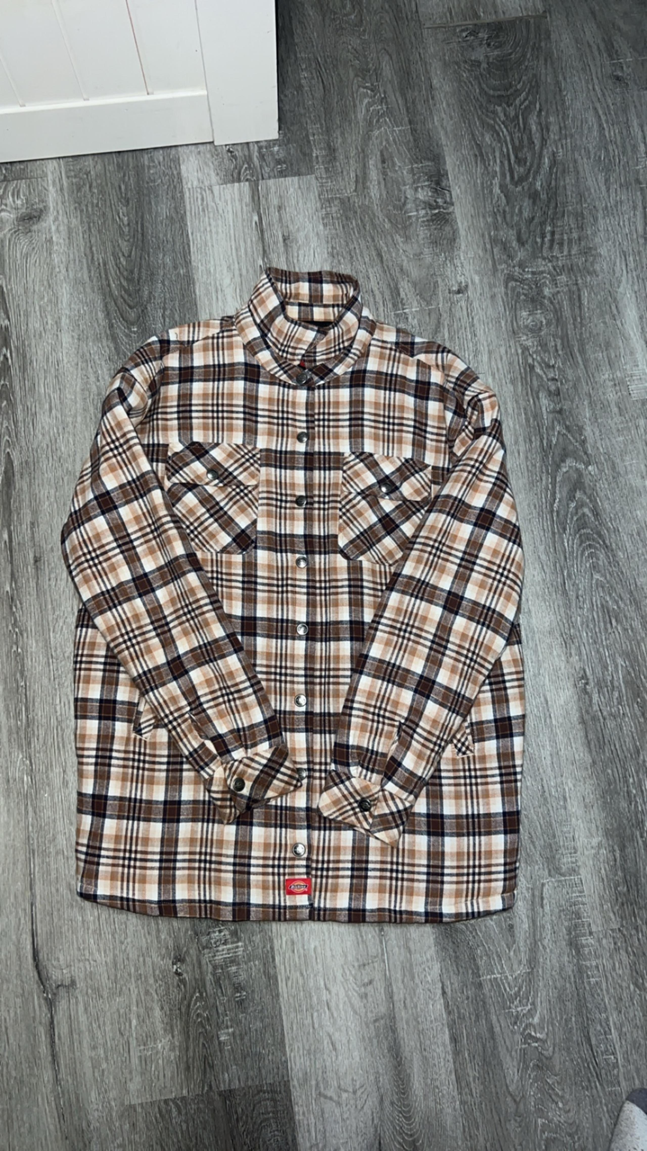 Vintage Dickies workwear brown plaid