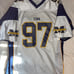 1997 Vintage Michigan Wolverines White NCAA Football Jersey #97 Fan