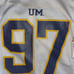 1997 Vintage Michigan Wolverines White NCAA Football Jersey #97 Fan