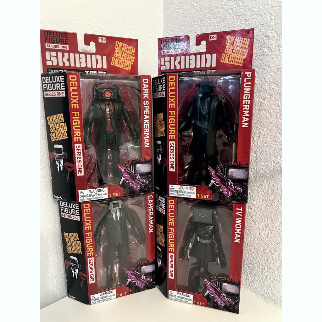 SKIBIDI TOILET: FULL SET OF 4 - 6 DELUXE FIGURE SERIES ONE