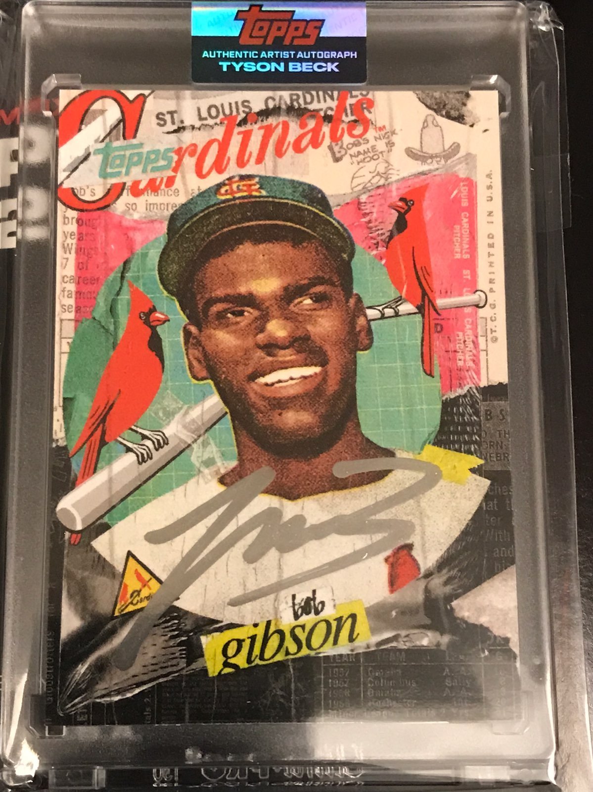 Topps Project 2020 70 Bob Gibson Auto 75