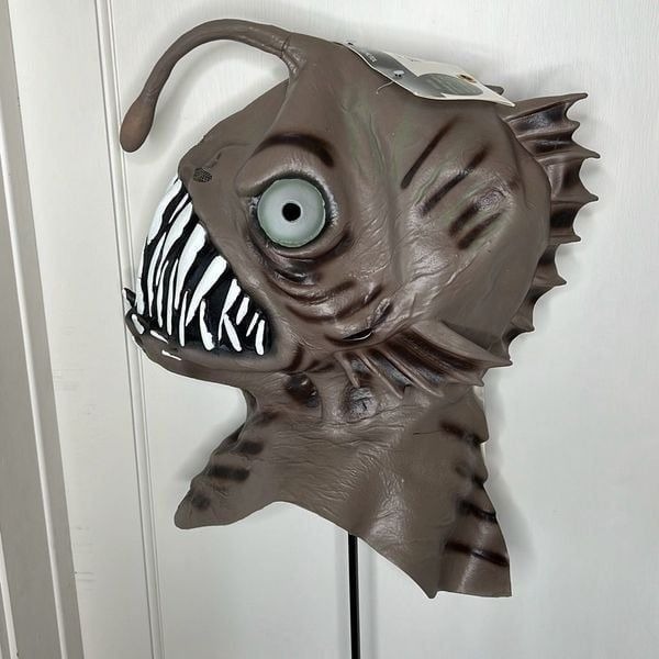 Amscan -Halloween Light Up Angler Fish Scary Mask - One size fits most teens and