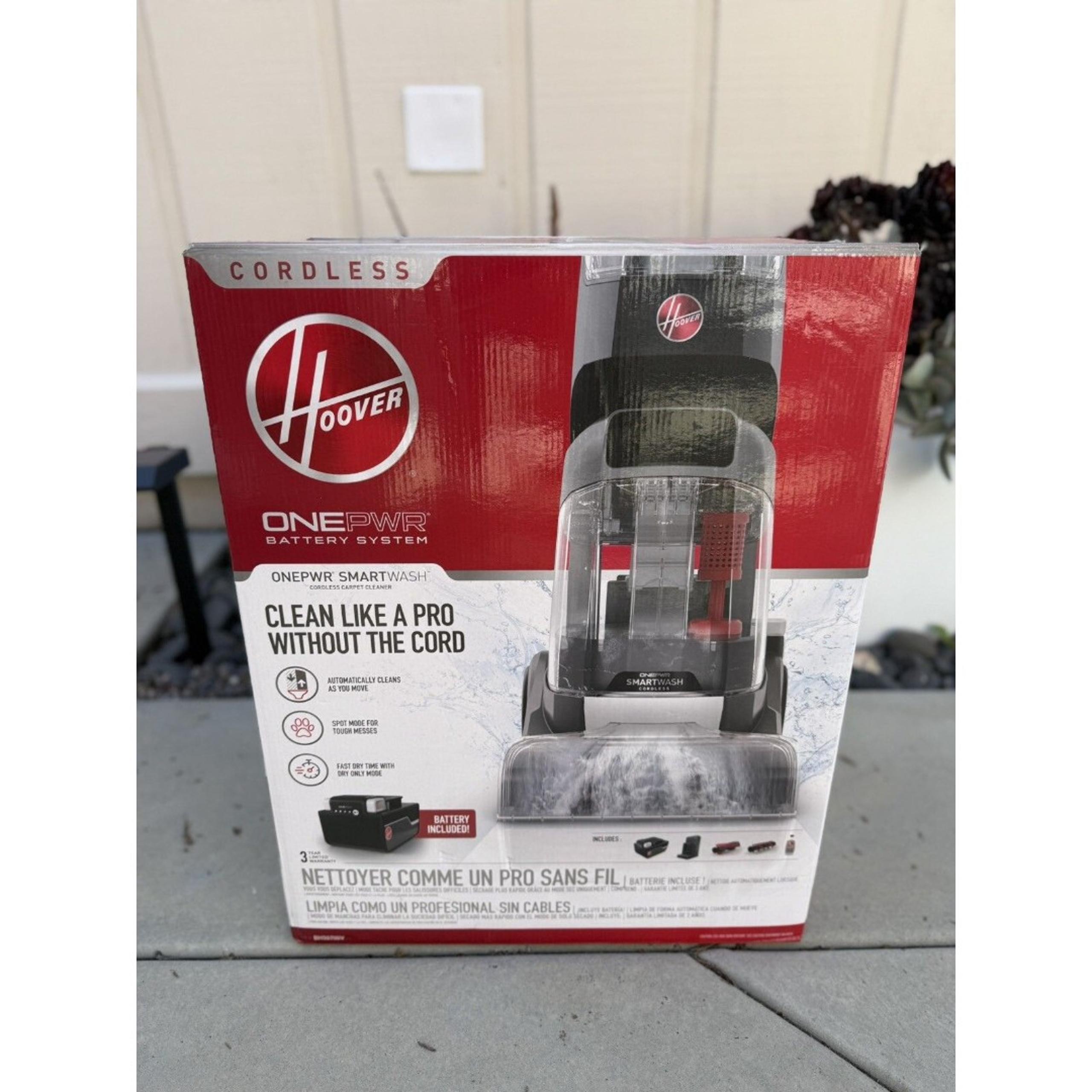 New & Sealed! Hoover BH50700V ONEPWR SmartWash Cordless Carpet Cleaner FREE SHIP