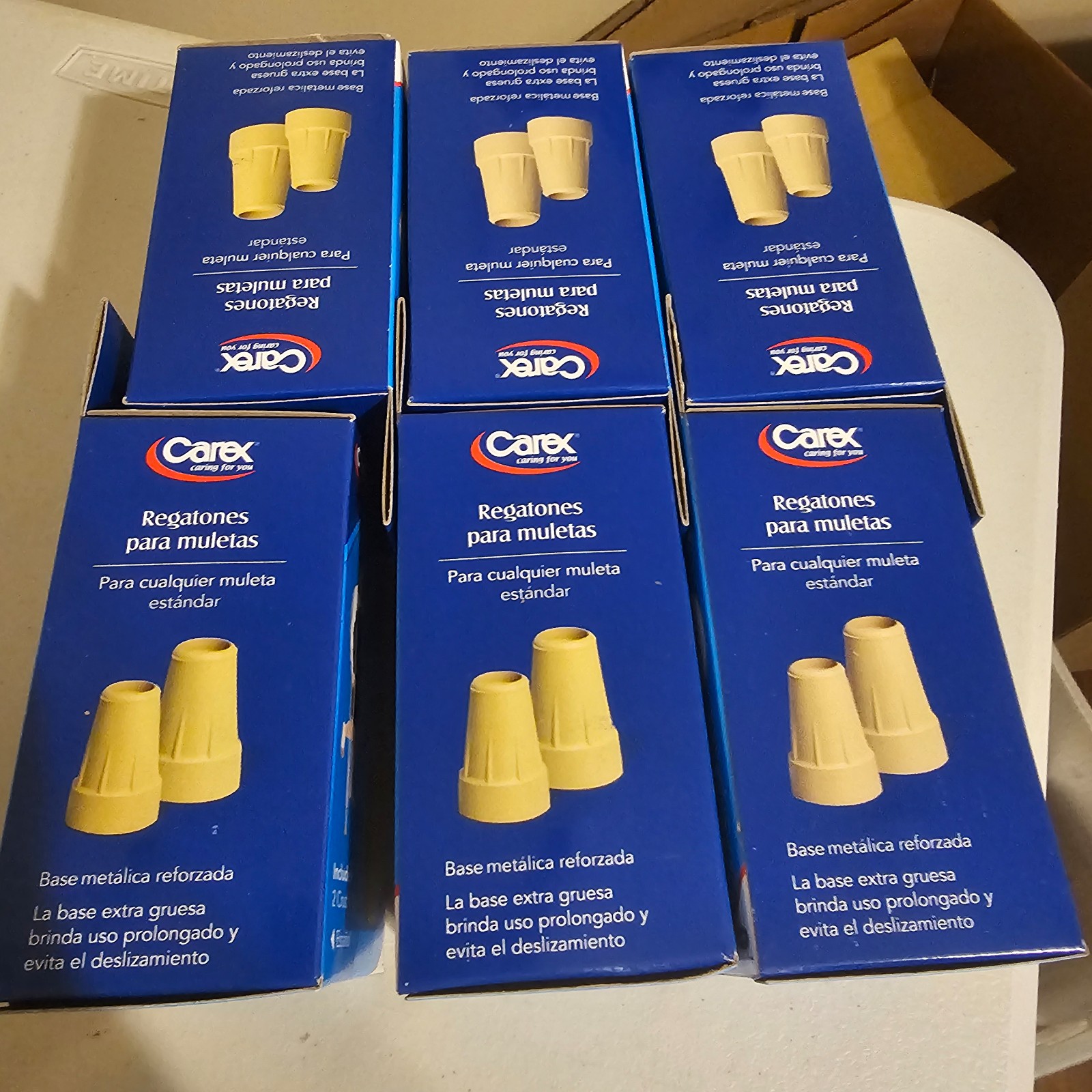 6 pack carex crutch tips