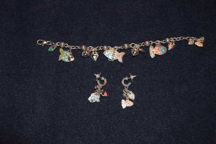 Brighton LIL SEA Fish Bracelet and Earrings