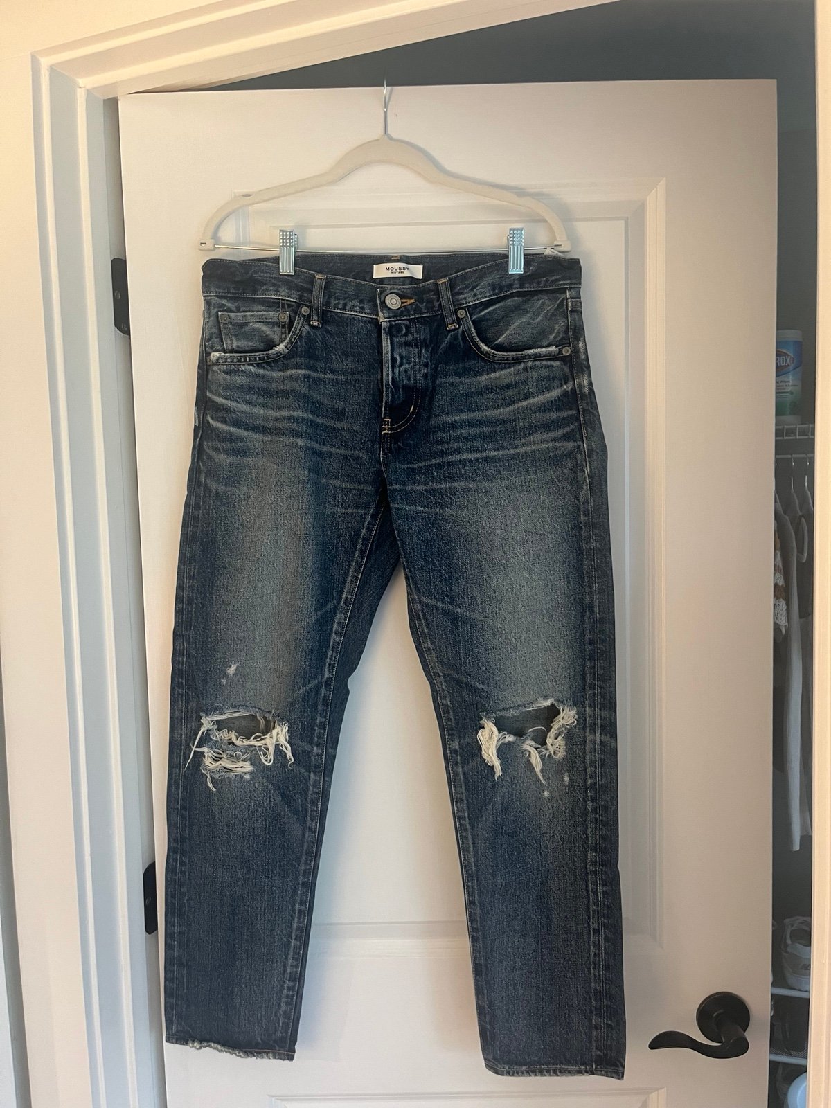 Moussy Vintage Wide Straight Leg Jeans 29