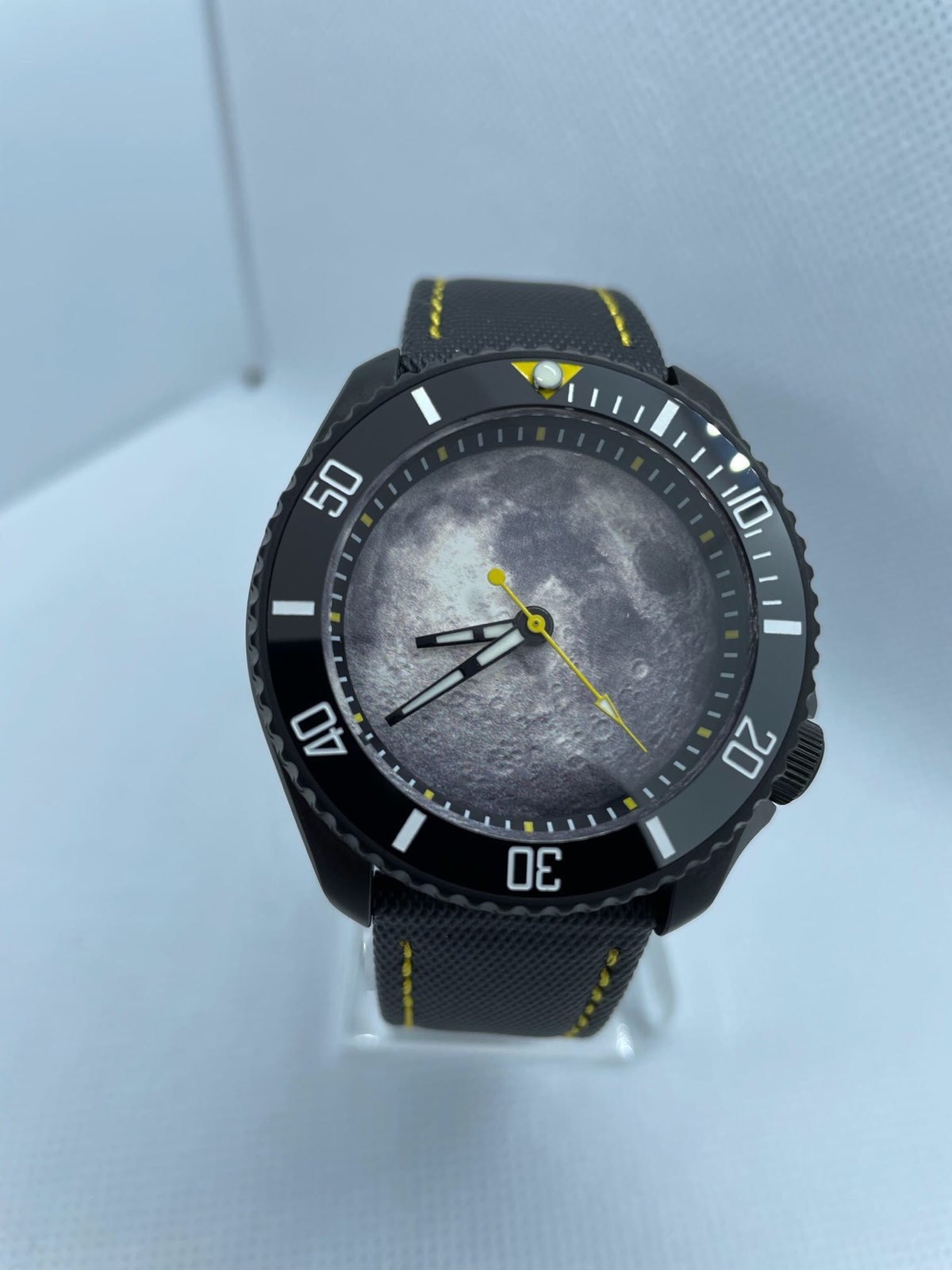 Men’s Custom built “light side of the moon” Seiko