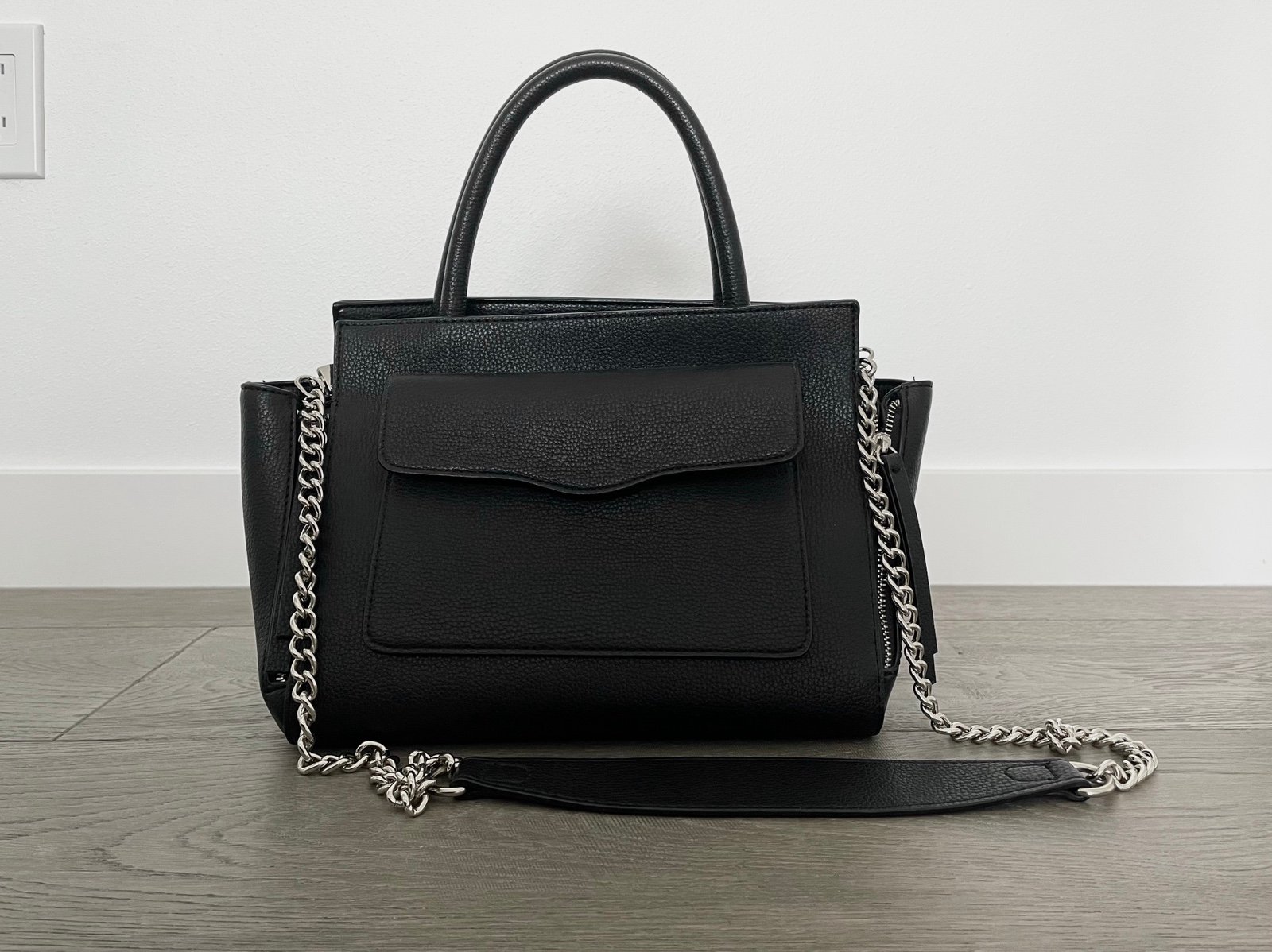 Express Black Satchel Bag