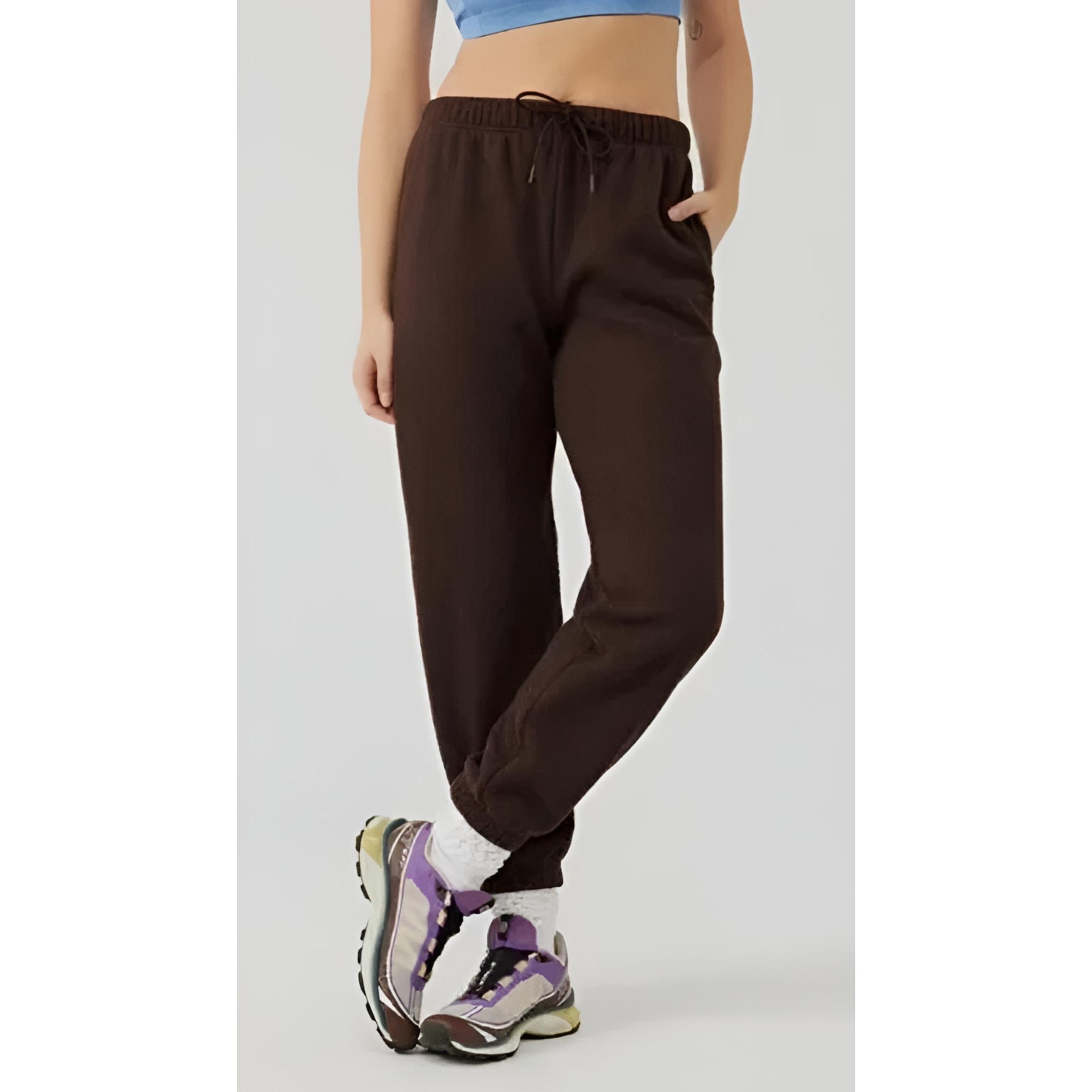 Outdoor Voices Womens Lounge Sporty RecFleece Sweatpants Jogger Pants XL Brown