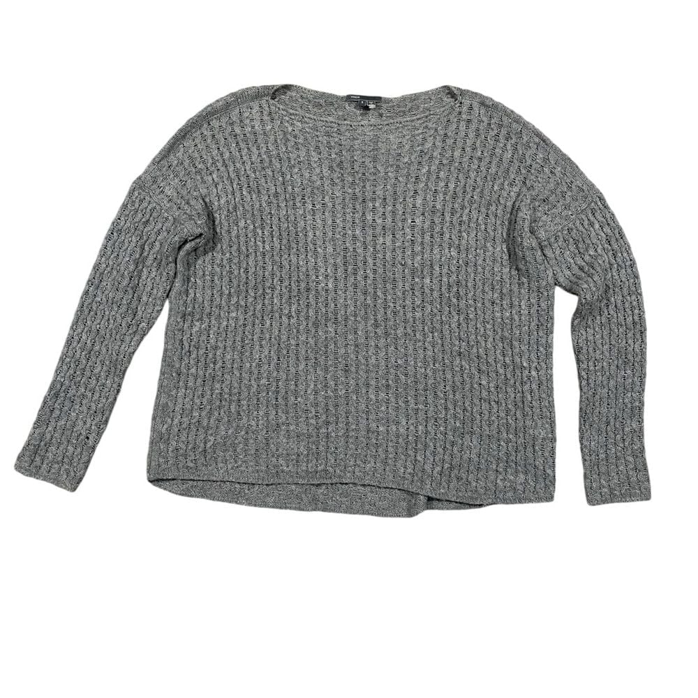 Vince Women's Gray Merino Wool Alpaca Camel Hair Knit Sweater Small
