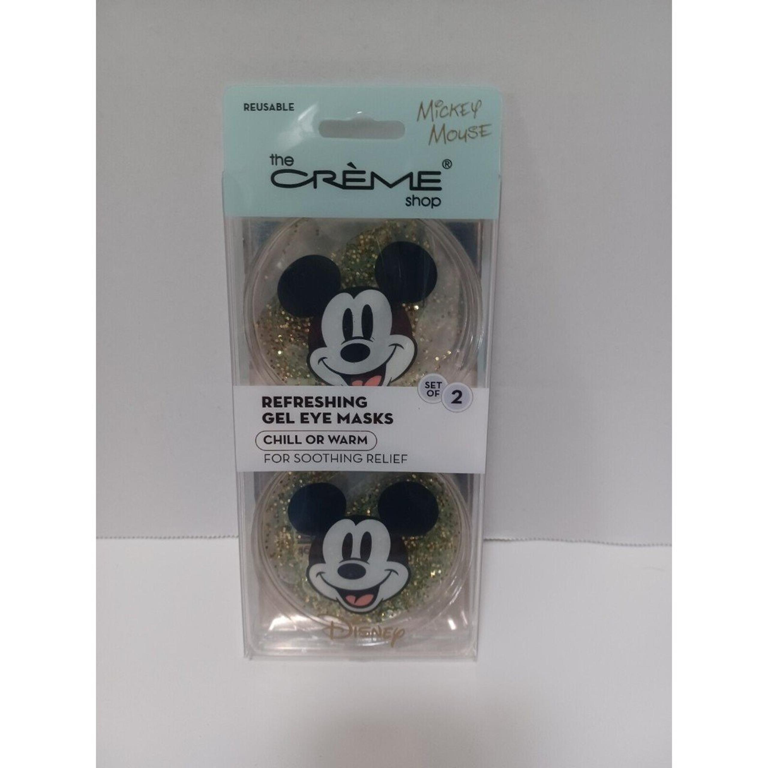 The Crème Shop Mickey Mouse Refreshing Gel Eye Masks Set of 2, Limited Edition