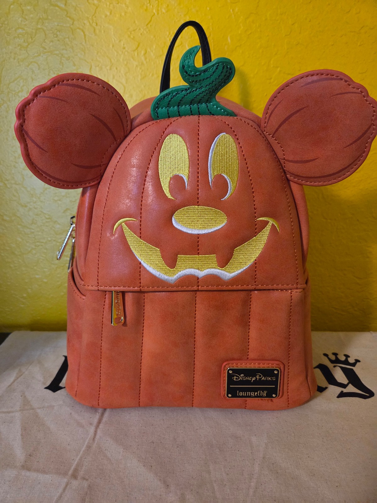 Loungefly Disney Parks Pumpkin Mickey Mouse Mini Backpack