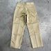 Vintage 60s US Army Military Khaki Chino Trouser Pants 32x29 Vietnam War Era