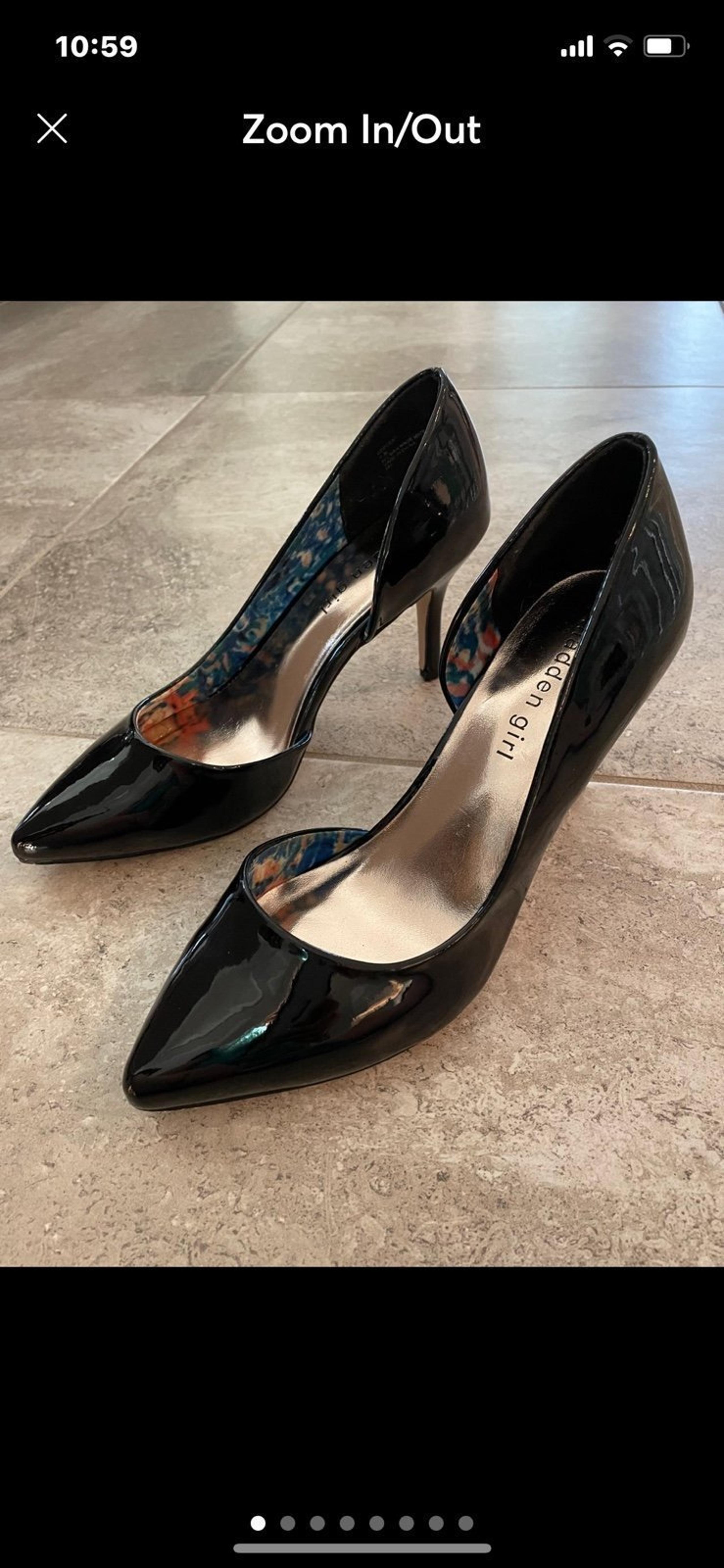 Madden Girl KopyKat black pumps, size 7.
