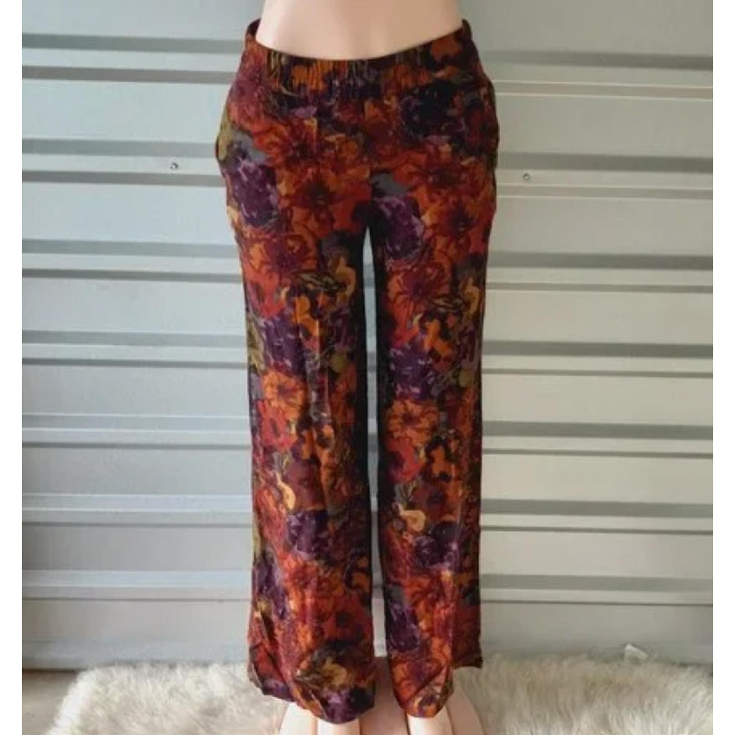 Anthropologie Cartonnier Floral Flowy Pants Size 2